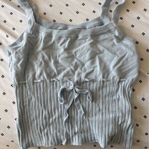 Forever 21 Light Blue Ribbed Camisole